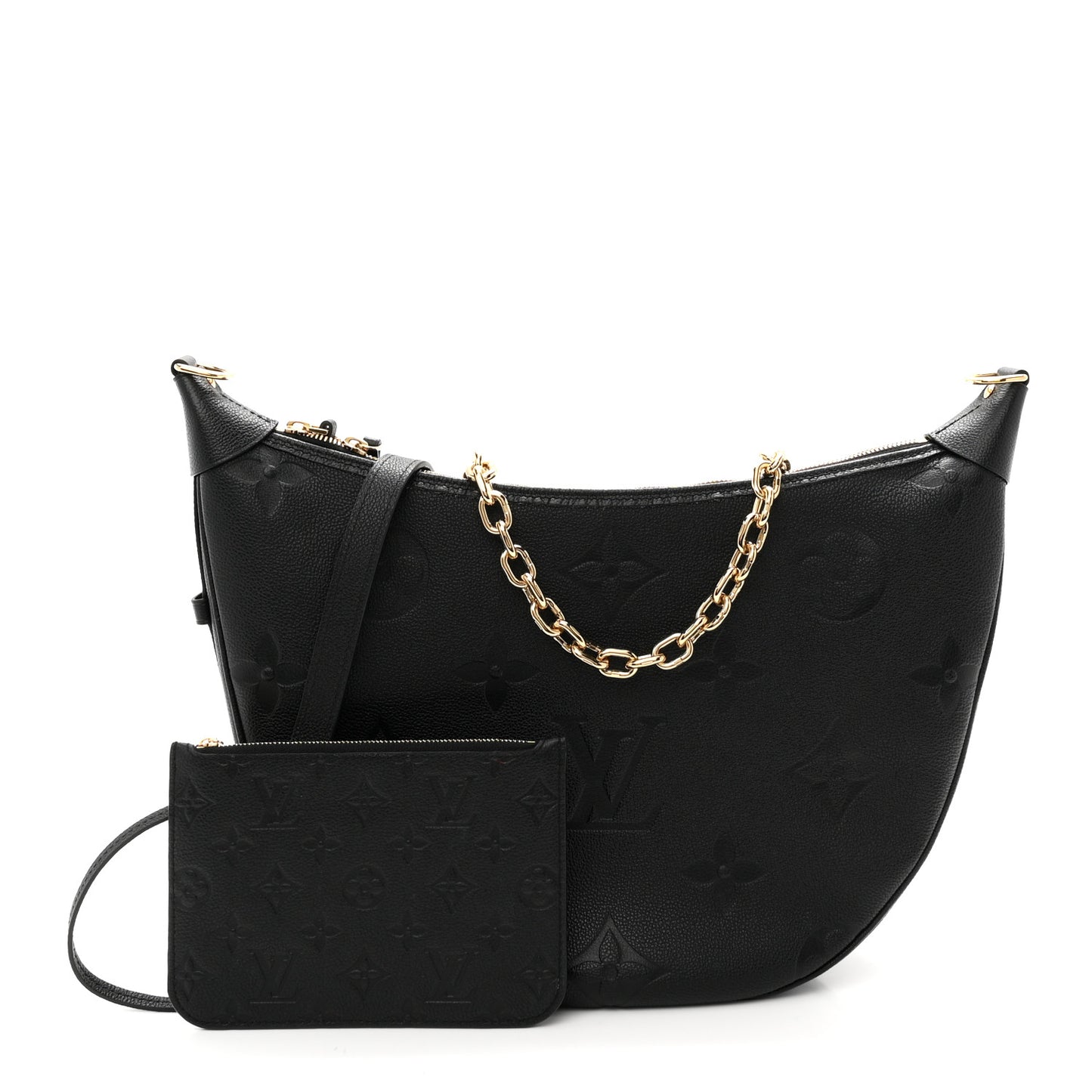 Empreinte Monogram Giant Loop Hobo Black