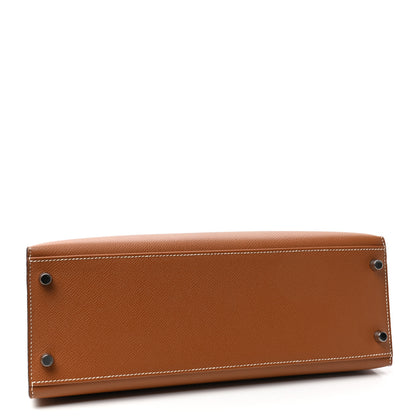 Hermes Epsom Kelly Sellier 32 Gold 4 of 10