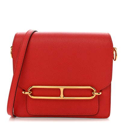 Hermes Evercolor Mini Sac Roulis Rouge Tomate 1 of 10