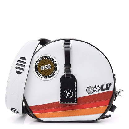 Louis Vuitton Calfskin Monogram LV Airline Boite Chapeau Souple White 1 of 10
