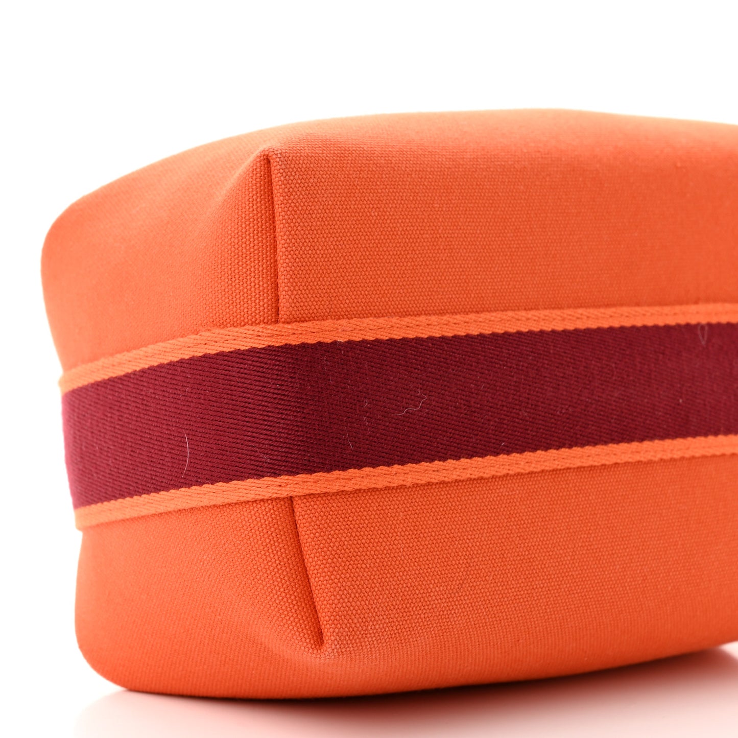 Canvas Small Bride-A-Brac Pouch Orange Burgundy