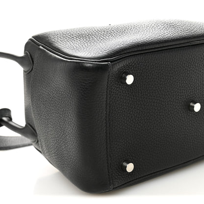 Hermes Taurillon Clemence Lindy 26 Black 9 of 10