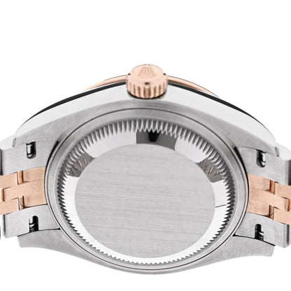 Rolex Stainless Steel 18K Everose Gold Diamond Bezel Mother of Pearl 28mm Oyster Perpetual Datejust Watch 279381RBR 4 of 5