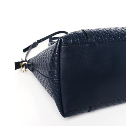 Gucci Soft Microguccissima Dome Satchel Navy 8 of 9