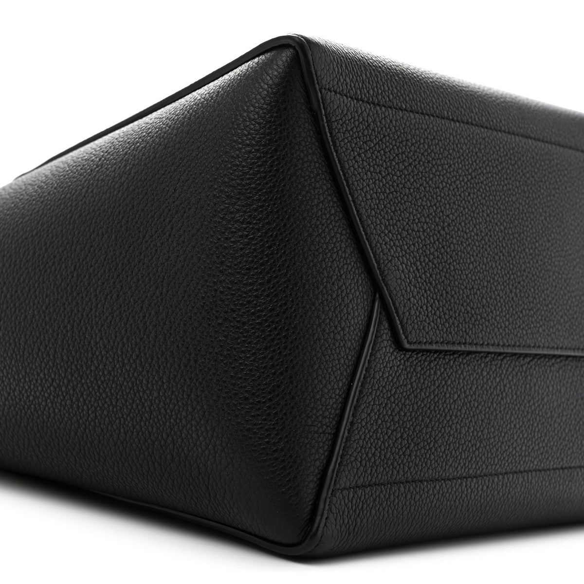 Celine Soft Grained Calfskin Sangle Bucket Bag Black 8 of 12