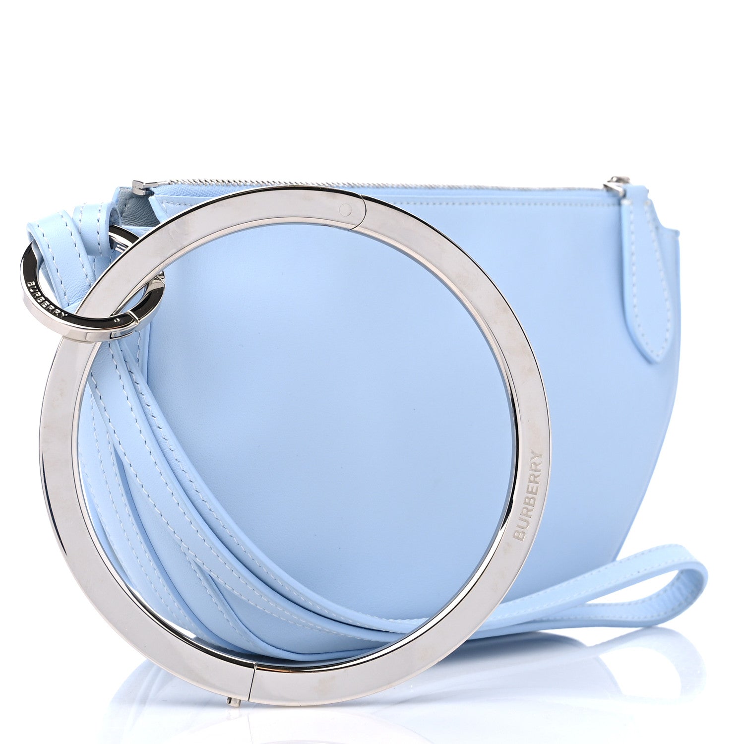 Burberry Smooth Calfskin Mini Double Olympia Pale Blue 2 of 10
