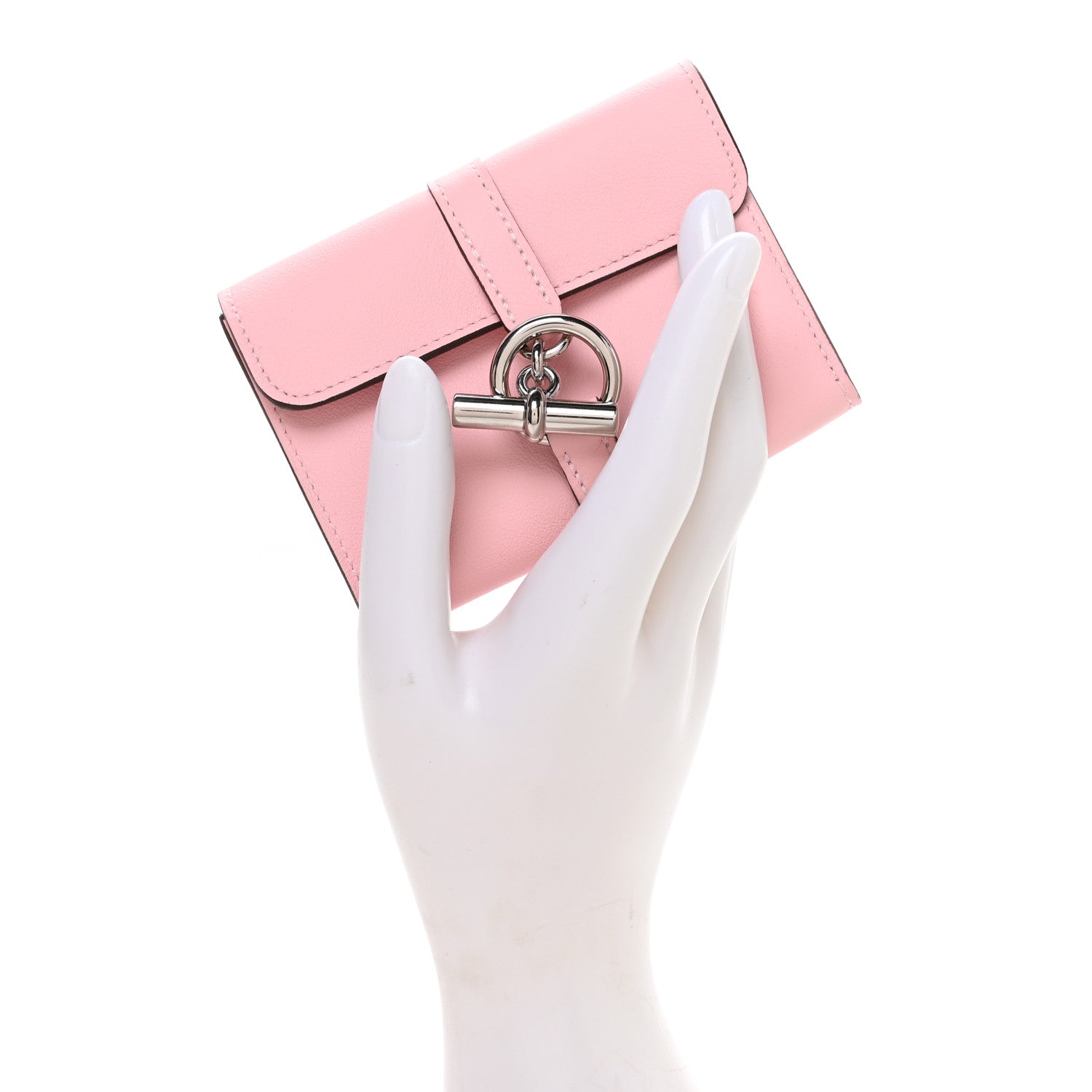 Hermes Swift Glenan Compact Wallet Rose Sakura 1818317 – FASHIONPHILE