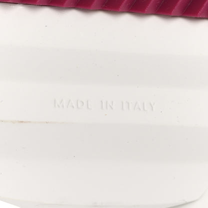 Hermes Air Mesh Suede Goatskin Bouncing Sneakers 37 White Orange Pink 7 of 9