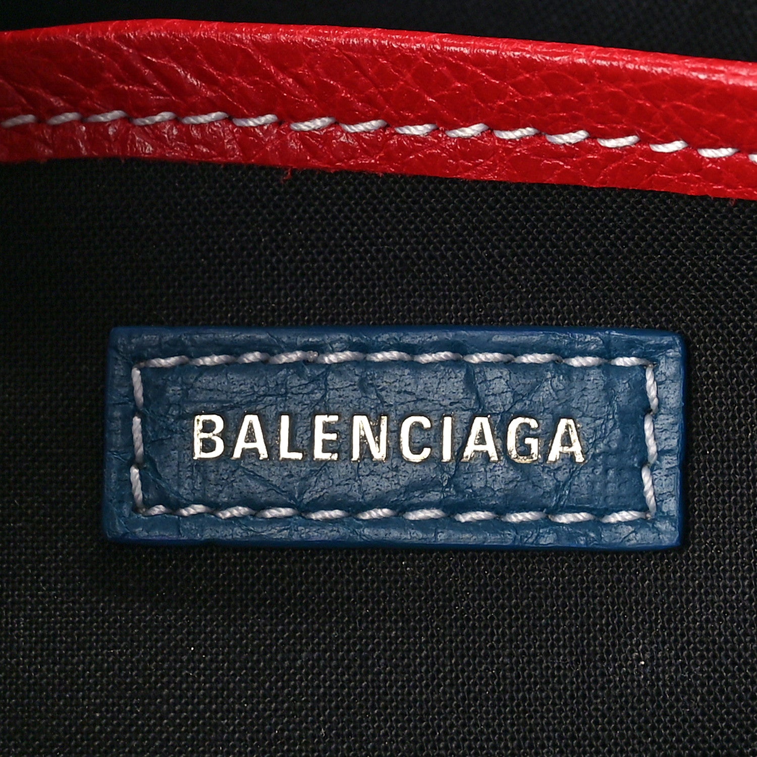 Balenciaga Agneau Arena Multicolore Mini Bazar Pouch Grey White Black Red Blue 6 of 9