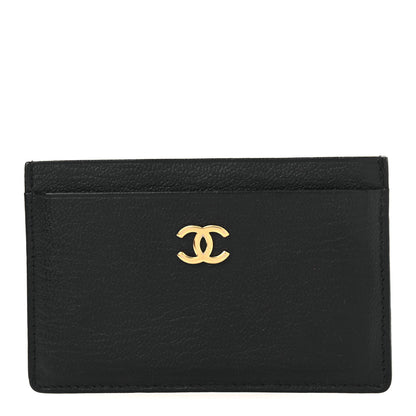 Chanel Goatskin CC Card Holder Black 1 of 8