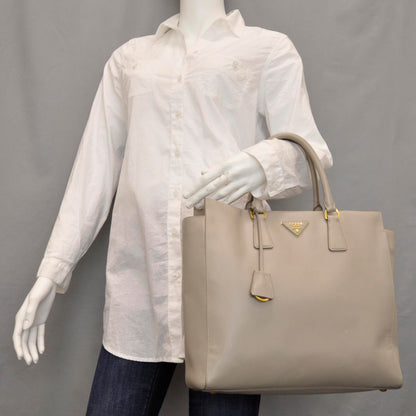 Prada Saffiano Lux Tote Pomice 2 of 9