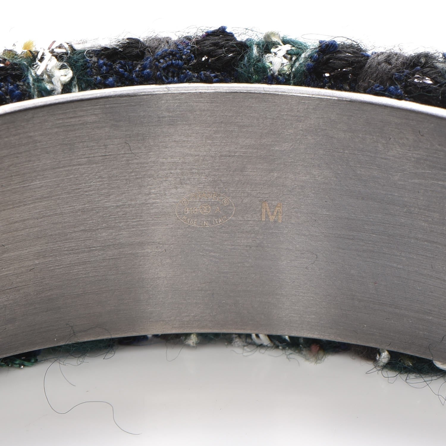 Chanel Tweed CC Cuff M Black 4 of 5