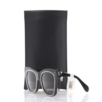 Celine Acetate Crystal Cat Eye Sunglasses CL 4004IS Black 8 of 8