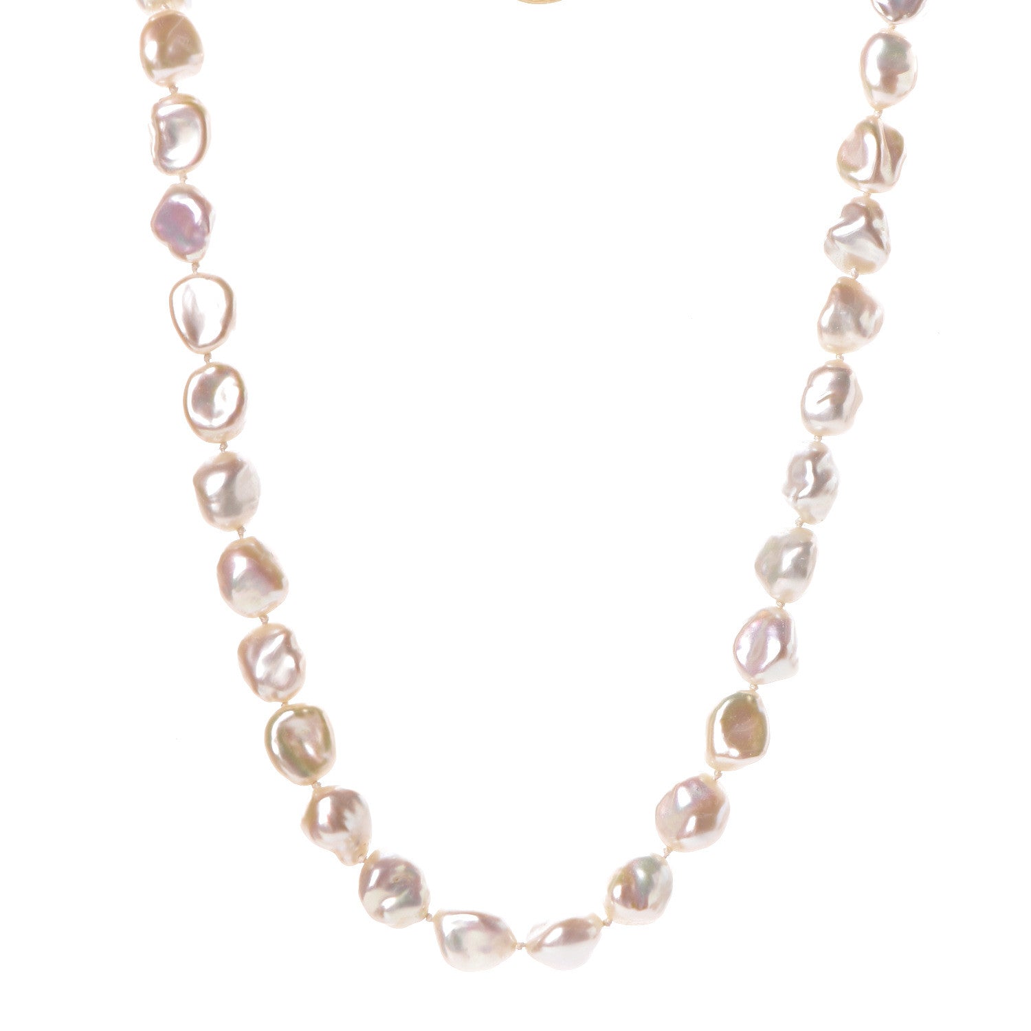 Tiffany 18K Yellow Gold Baroque Pearl Paloma Picasso Necklace 1 of 10