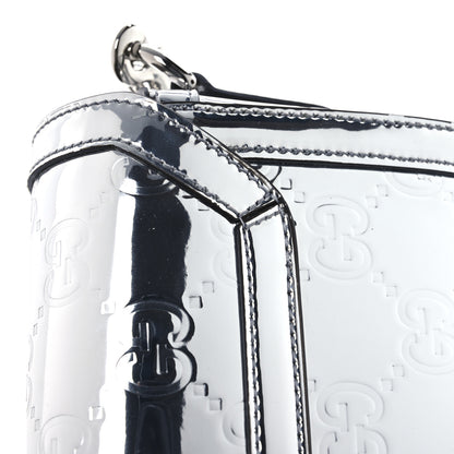 Gucci Guccissima Mirror Effect Mini Crossbody Silver Sphinx 12 of 14