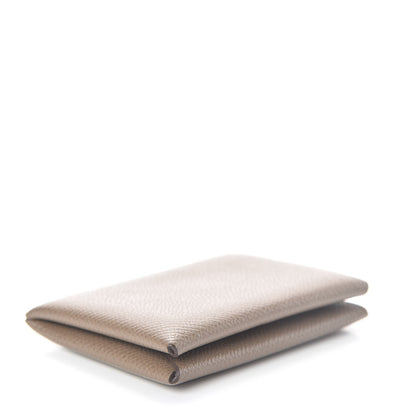 Hermes Epsom Calvi Card Case Etoupe 4 of 6