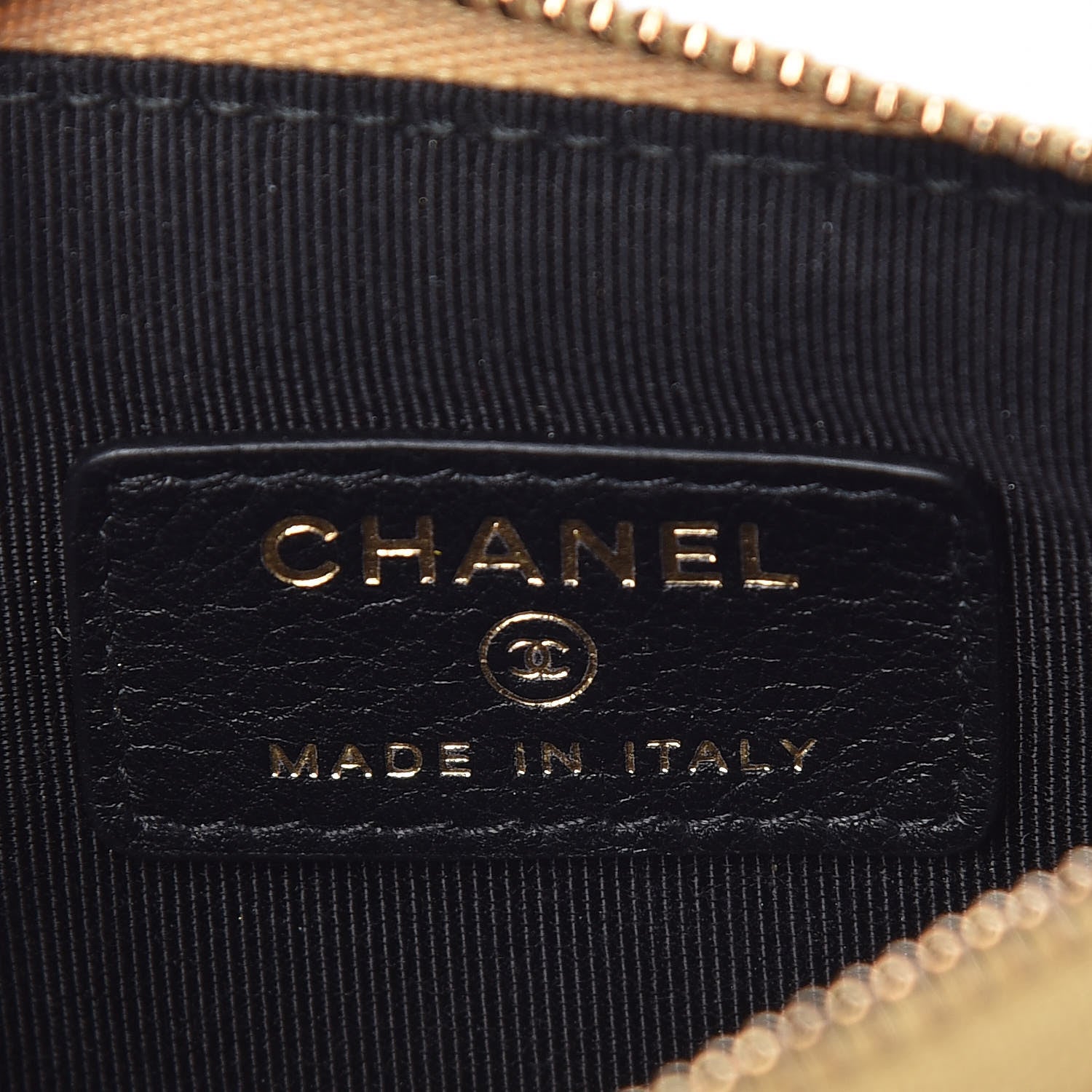 Chanel Metallic Calfskin Crocodile Embossed Cocodile Cosmetic Case Gold 12 of 16