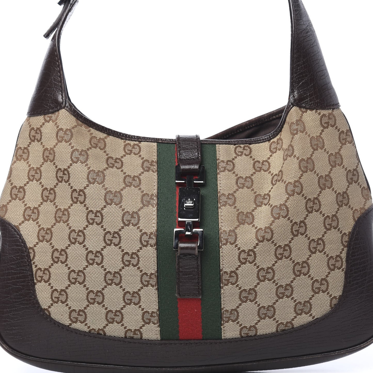 Monogram Web Jackie O Hobo Dark Brown