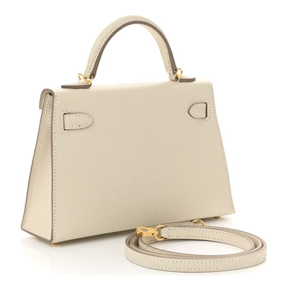 Hermes Epsom Mini Kelly Sellier 20 Craie 4 of 20