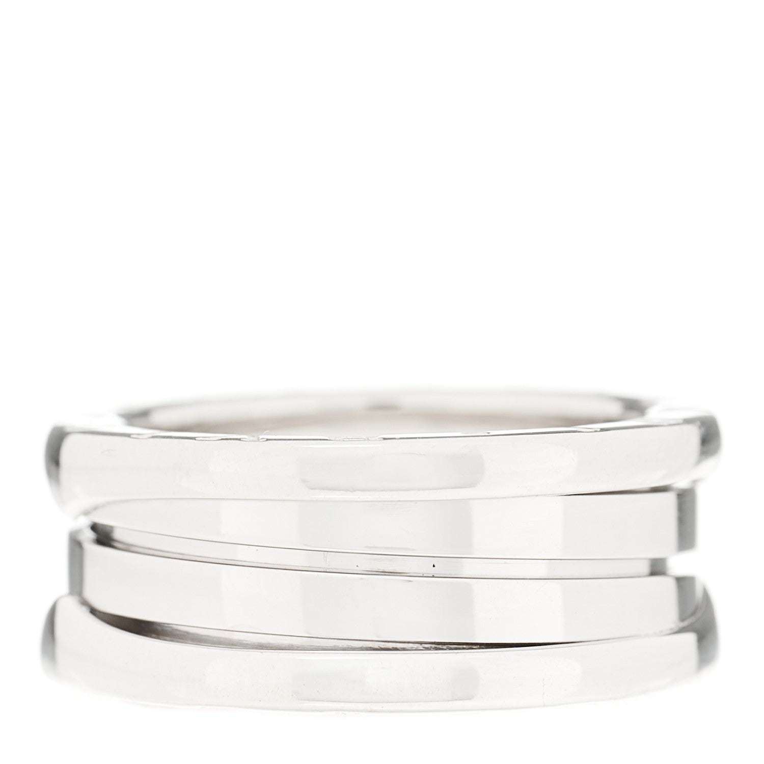 Bulgari 18K White Gold B.Zero1 Three-Band Ring 50 5.25 3 of 7