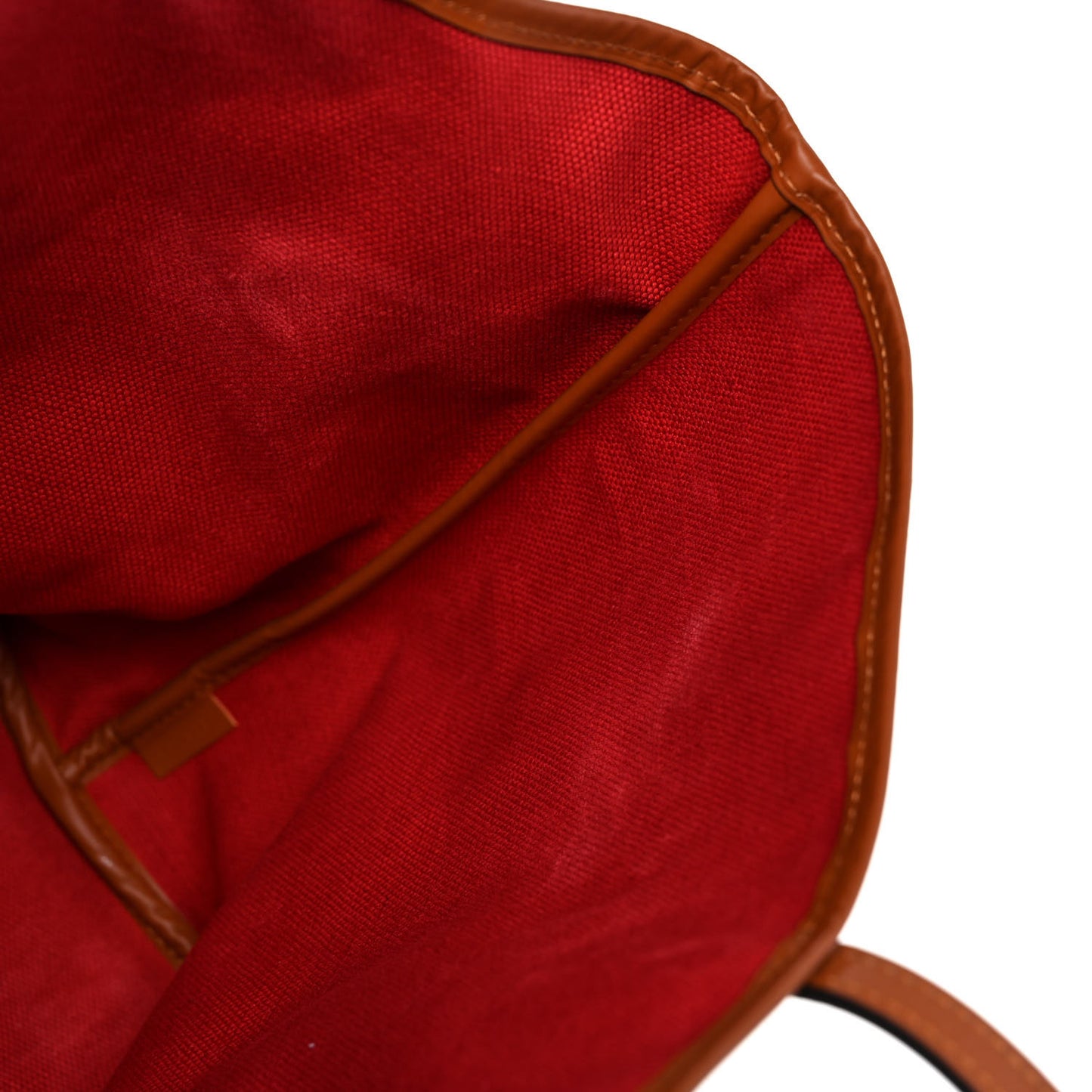 Grained Calfskin Canvas 1920 Oh! Tote Ruban MM Carbon Bronze Cognac