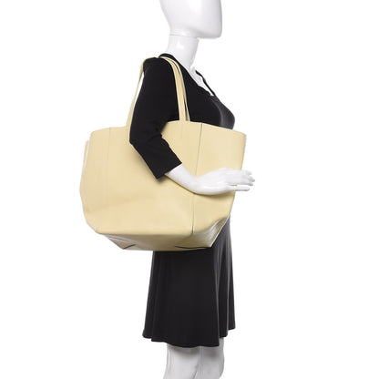 Celine Grained Calfskin Medium Horizontal Cabas Phantom Yellow 2 of 10