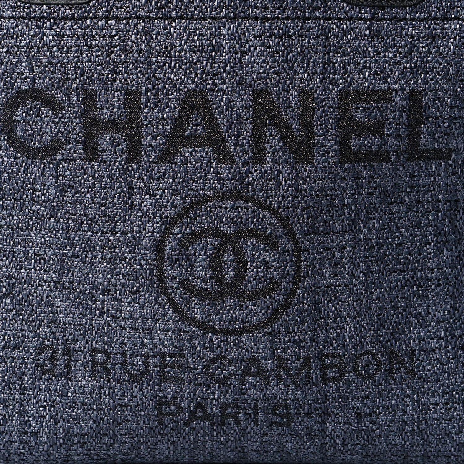 Chanel Lurex Boucle Mini Deauville Tote Black 7 of 9