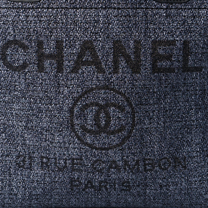 Chanel Lurex Boucle Mini Deauville Tote Black 7 of 9