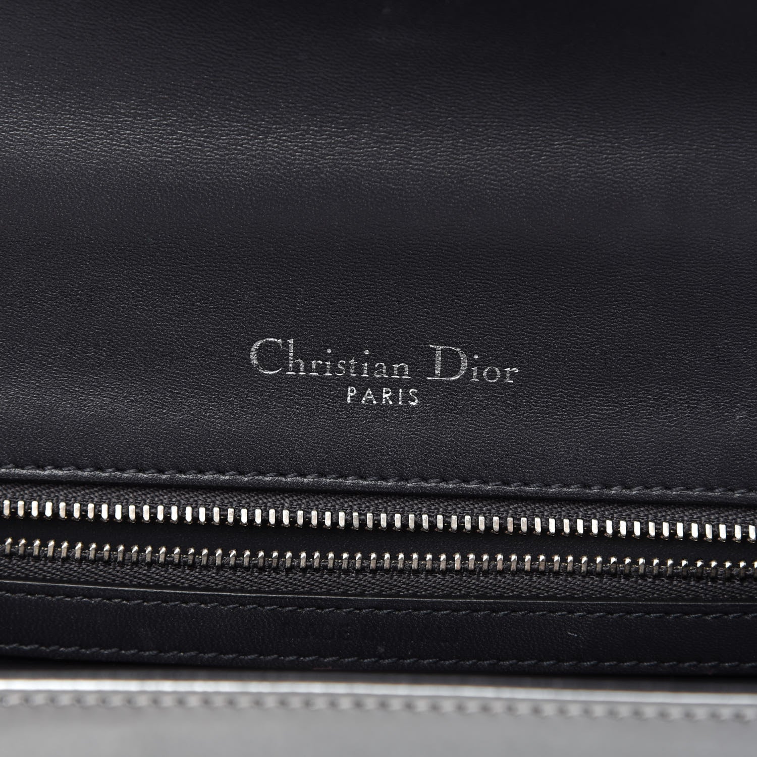 Christian Dior Metallic Patent Micro-Cannage Medium Diorama Flap Bag Silver 8 of 9