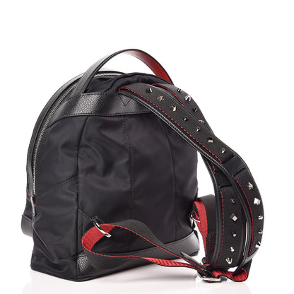 Christian Louboutin Nylon Calfskin Love Small Backloubi Backpack Black 3 of 12