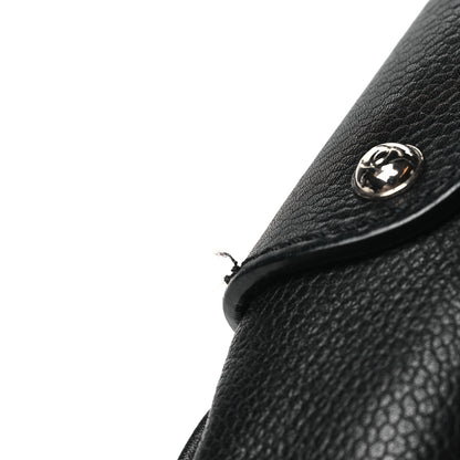 Chanel Caviar Stitched Pocket In The City Hobo Black 11 of 14