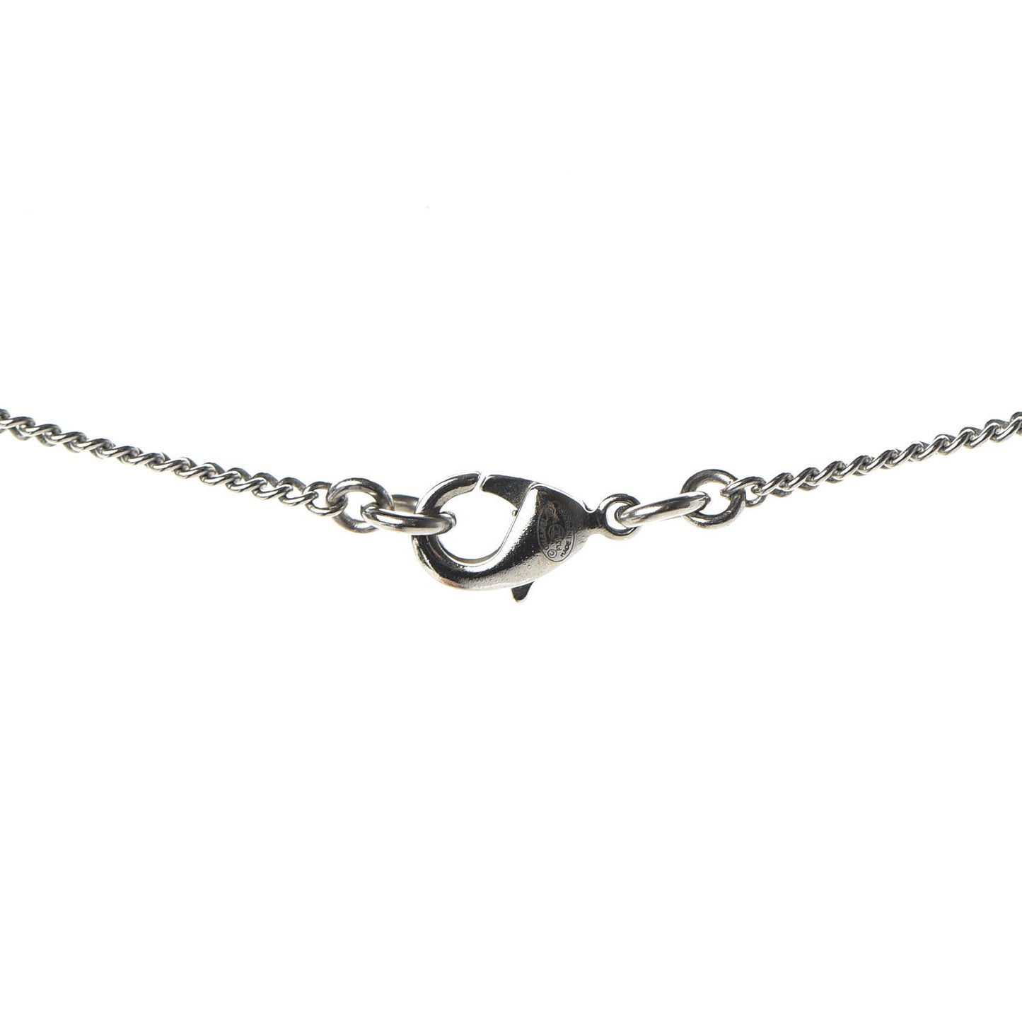 Crystal Timeless CC Necklace Silver