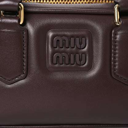 Miu Miu Calfskin Regular Arcadie Top Handle Bag Radica 8 of 12