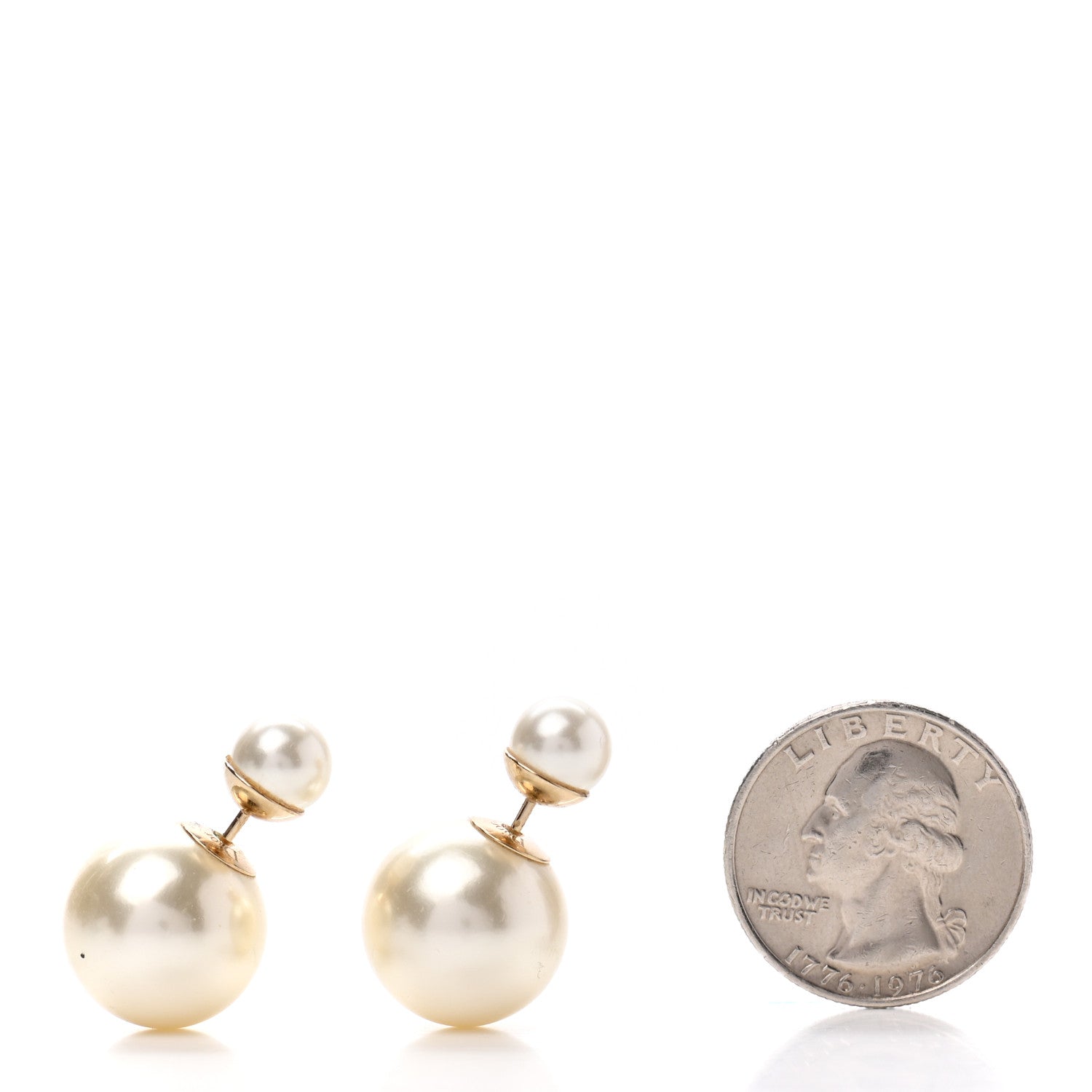 Christian Dior Pearl Mise En Dior Tribal Earrings Gold 2 of 4