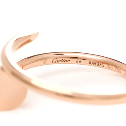 Cartier 18K Pink Gold Small Juste Un Clou Ring 49 4.75 4 of 7