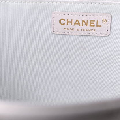 Chanel Caviar Quilted Sweet Classic Shopping Tote White 14 of 15