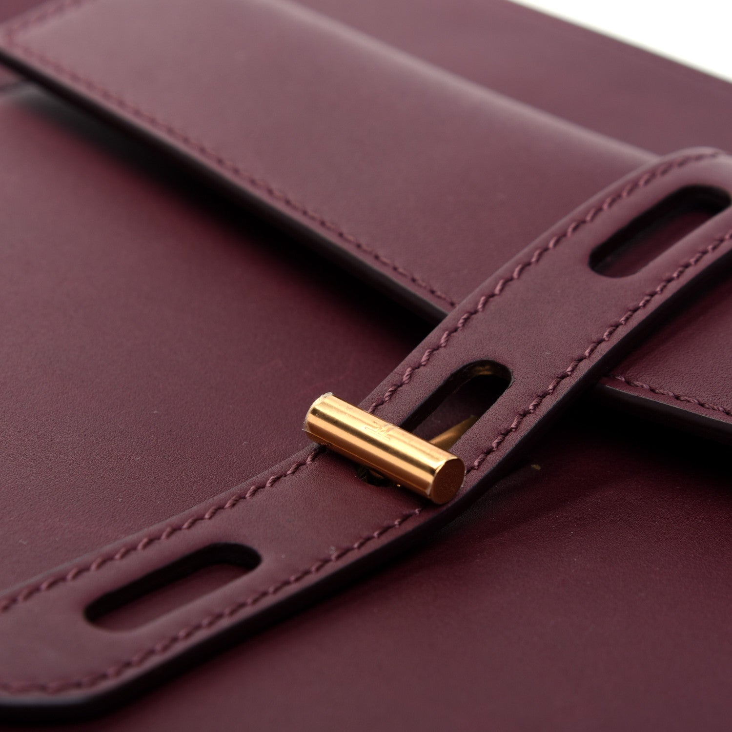 Tom Ford Calfskin Hollywood T Twist Pouch Bordeaux 12 of 13