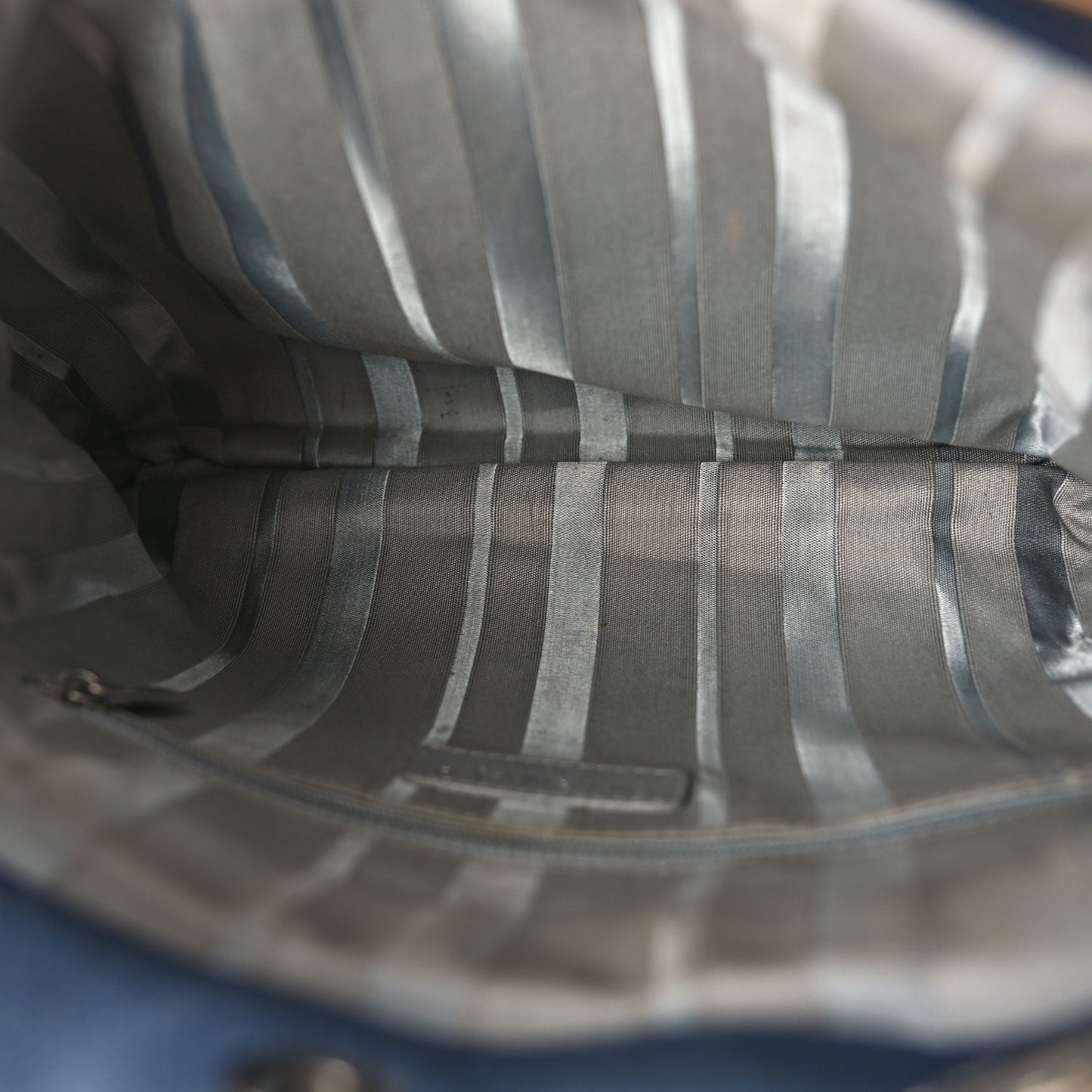Denim Small CC Discus Tote Blue