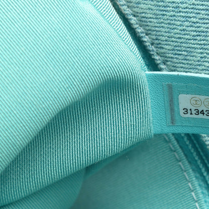 Chanel Denim Quilted Medium Chanel 19 Flap Neon Blue 7 of 11