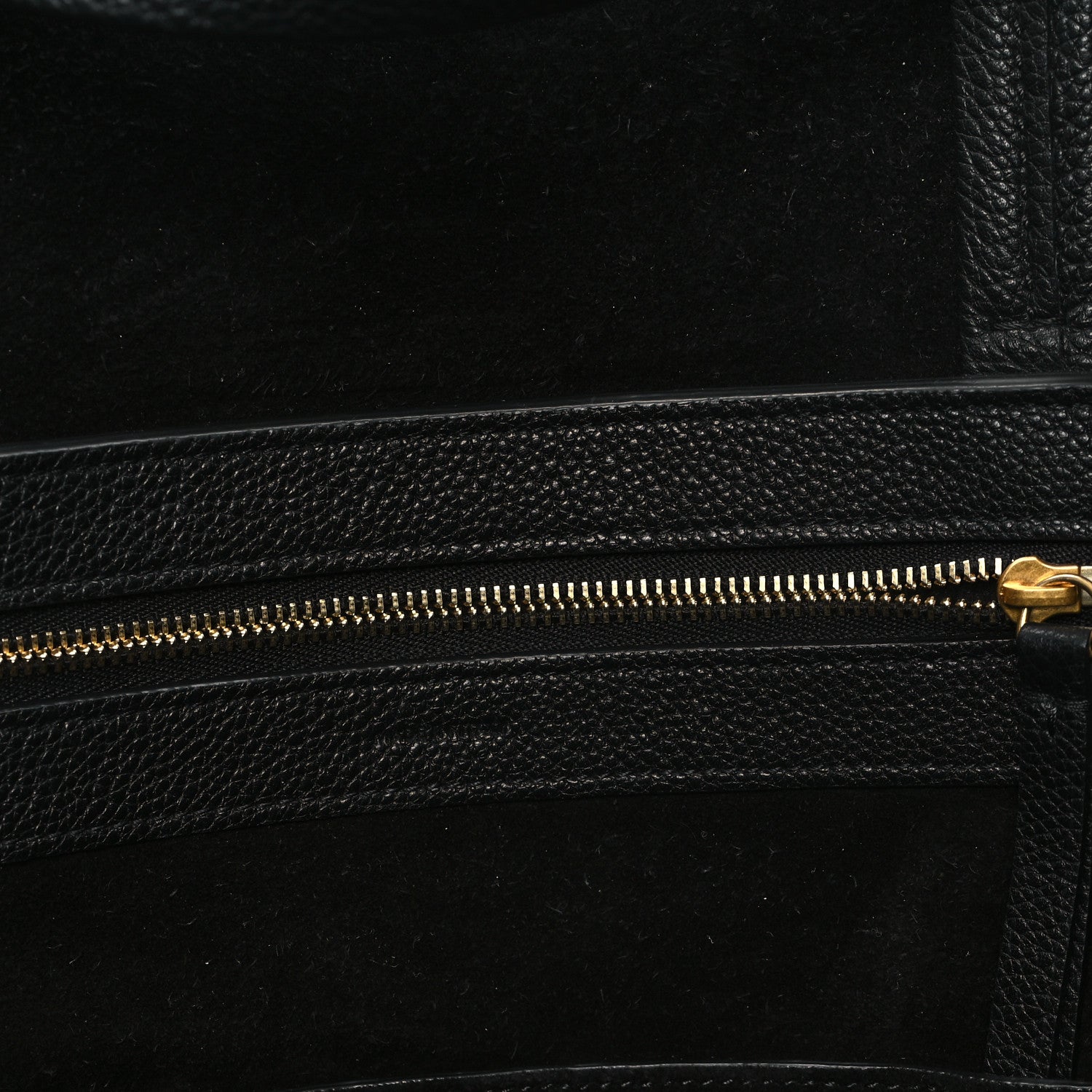 Celine Soft Grained Calfskin Small Belt Cabas Phantom Black 7 of 10