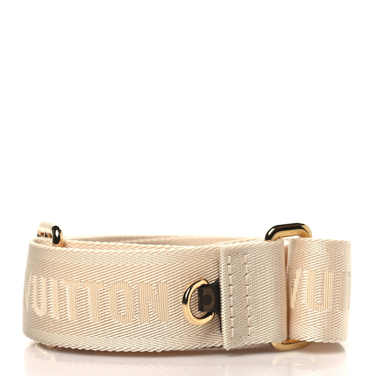 Jacquard Monogram Adjustable Shoulder Strap New Creme