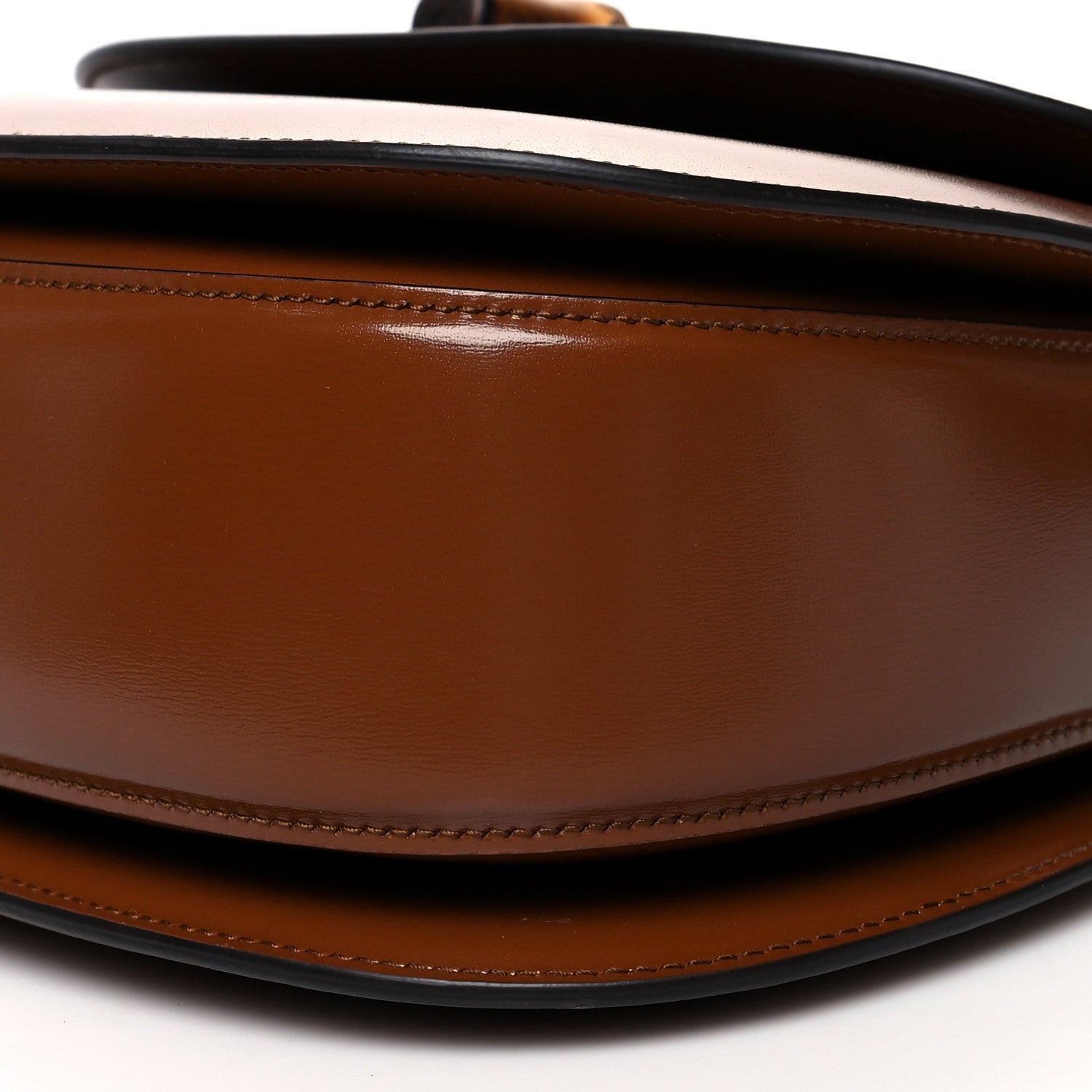 Gucci Boarded Dyana Lux Calfskin Web Medium Bamboo 1947 Top Handle Bag Brown 9 of 10