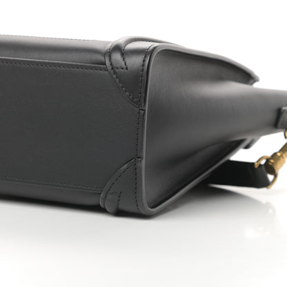 Celine Smooth Calfskin Nano Luggage Black 10 of 10