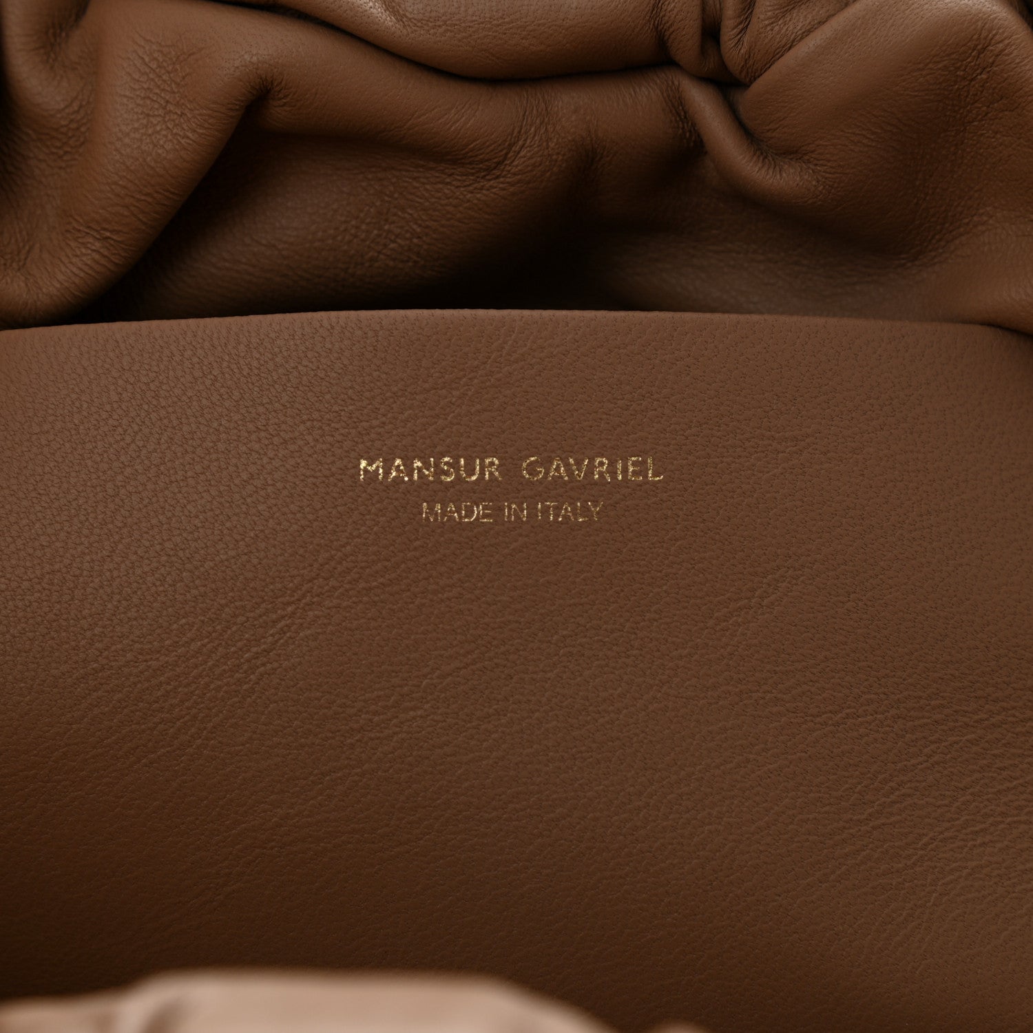 Mansur Gavriel Lambskin Cloud Clutch Biscotto 6 of 9