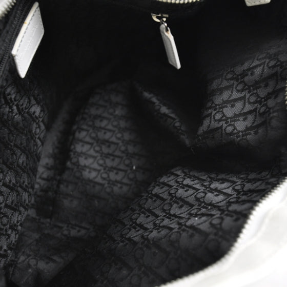 Satin Leather Ballet Evening Bag Ivory