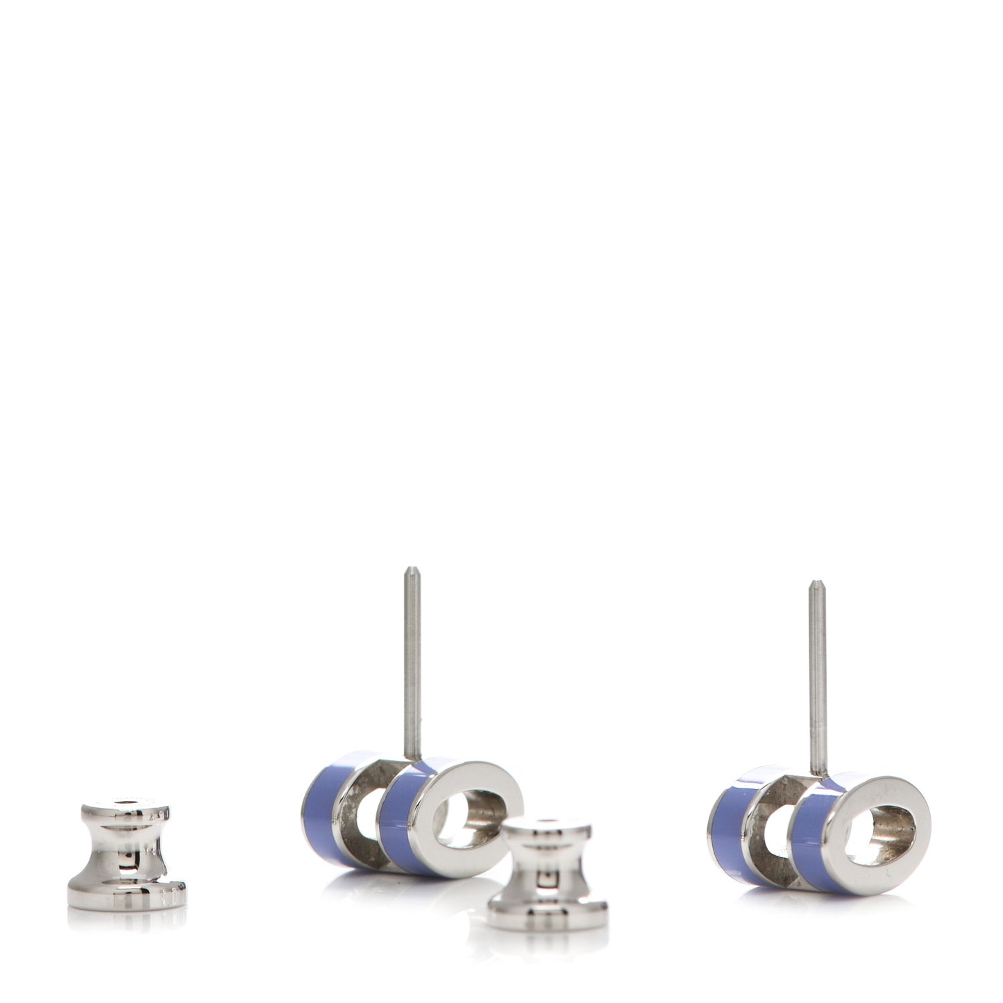 Palladium Lacquered Mini Pop H Earrings Lilac