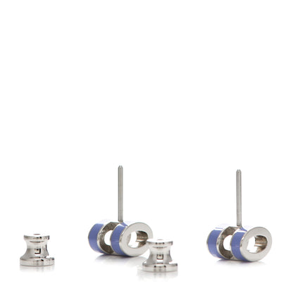Hermes Palladium Lacquered Mini Pop H Earrings Lilac 3 of 6