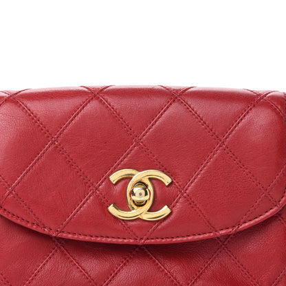 Chanel Calfskin Quilted Flap Waist Belt Bag Red 12 of 12