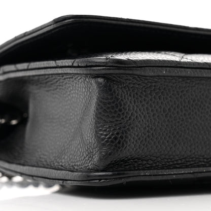 Chanel Caviar Quilted Wallet on Chain WOC Black 10 of 12