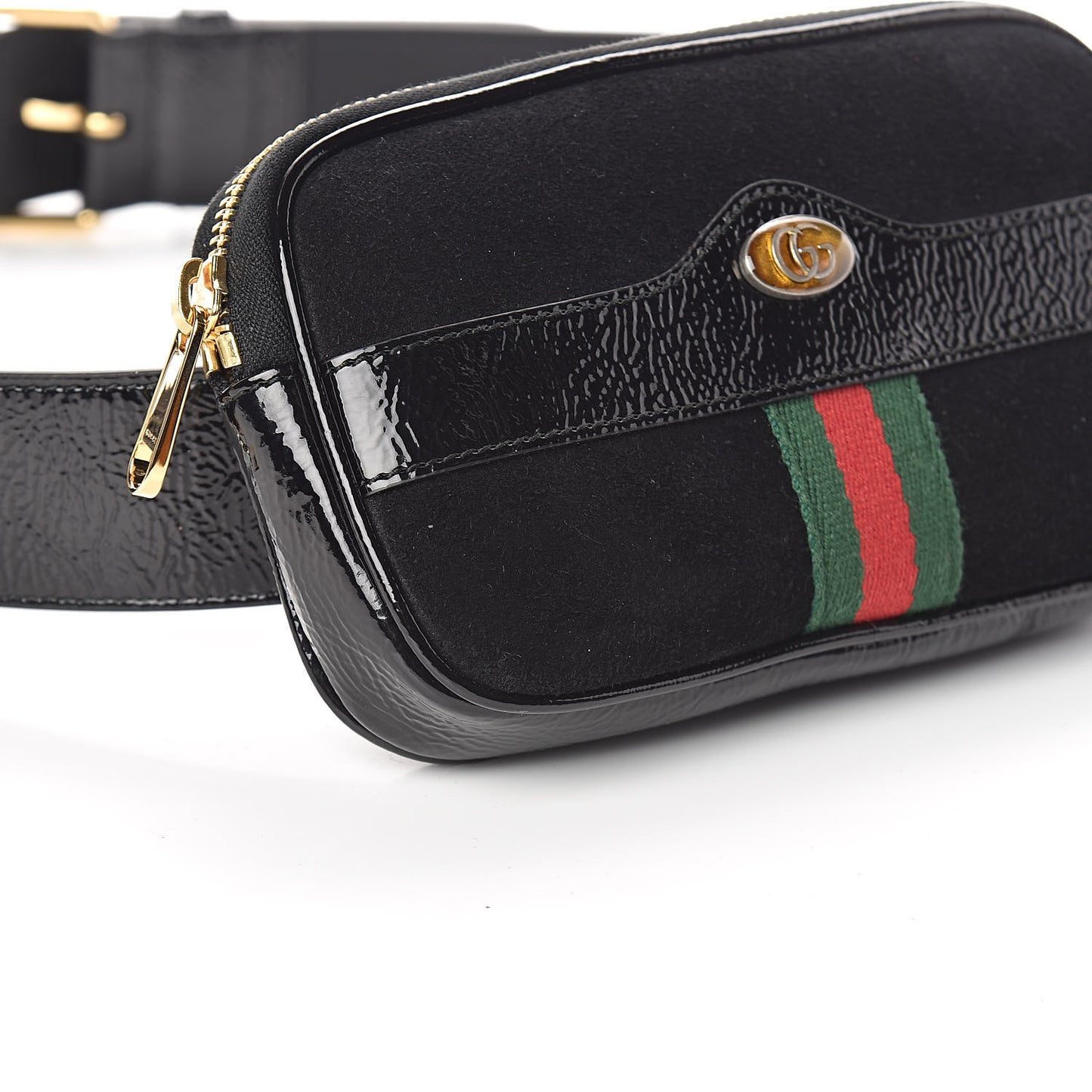 Suede Patent Ophidia Belted iPhone Case 95 38 Black